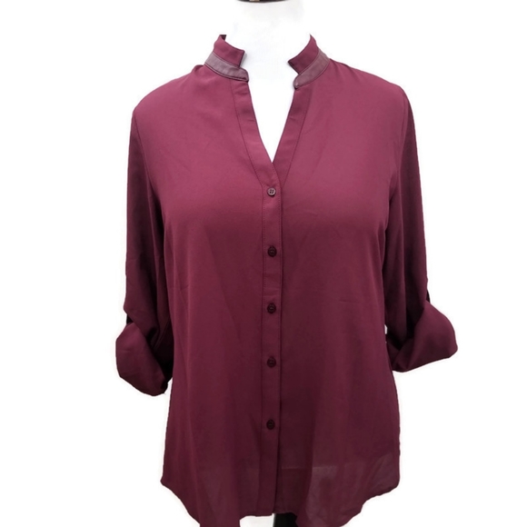 41 Hawthorn Tops - 41 Hawthorn Stitch Fix Blouse Button Down Size L